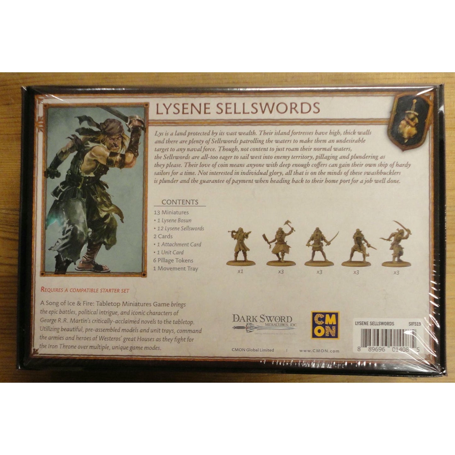 Image of A Song of Fire & Ice Miniatures Game: Lycene Sellswords COLSIF519