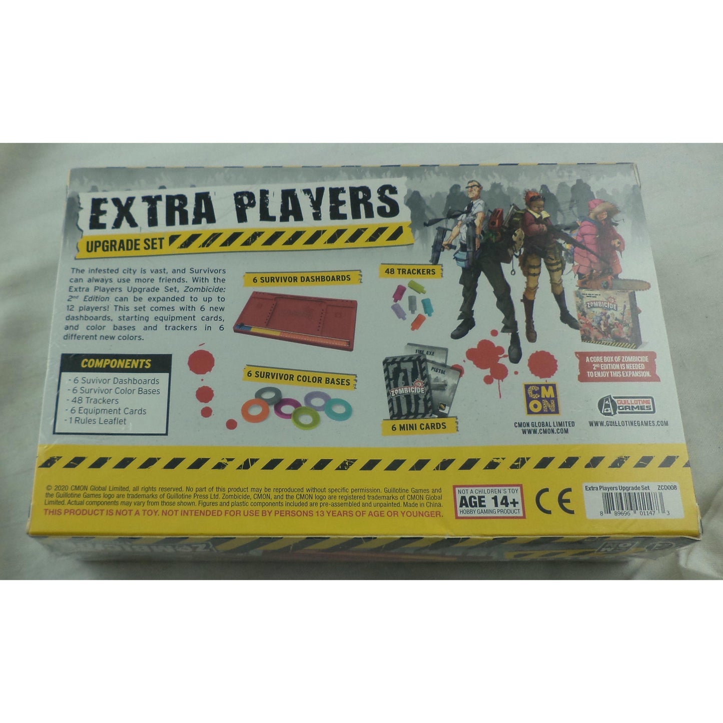 Image of Zombicide 2nd Ed Board Extra Players Dashboard Set CMON ZCD011 Zombiecide