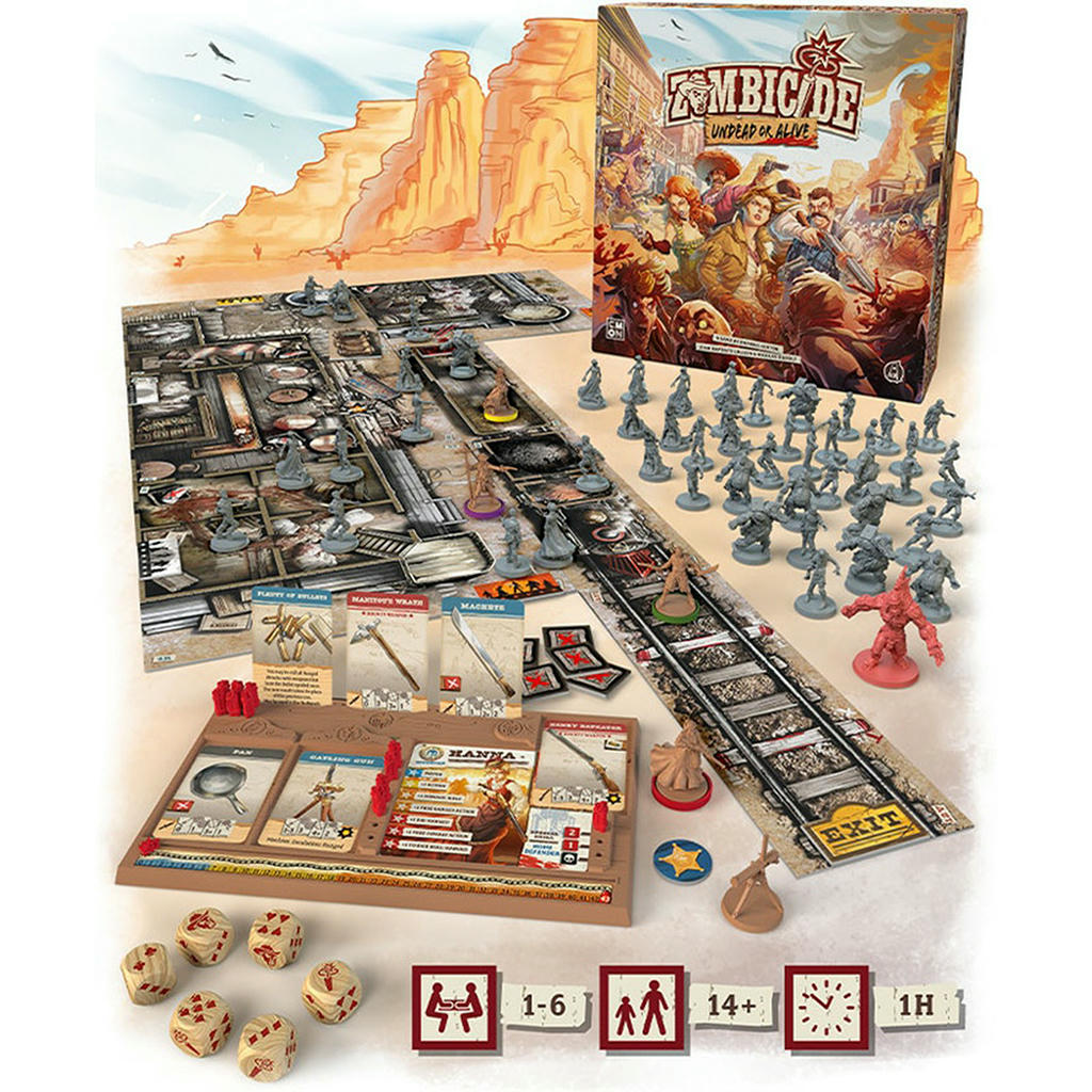 Image of Zombicide: Undead or Alive Wild West Zombie Game CMON ZCW001 Zombiecide