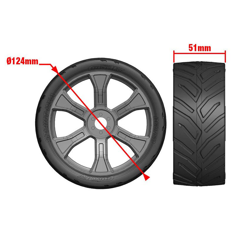 Image of Sprint RXA, Asuga XLR Street Tires, Low Profile, Glued