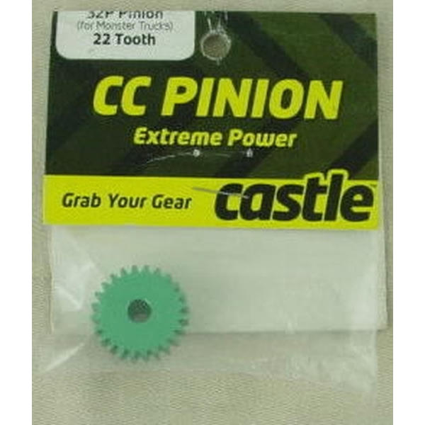 Image of Castle Creations 22T 32P 5mm Bore Monster Truck Brushless Motor Pinion Gear