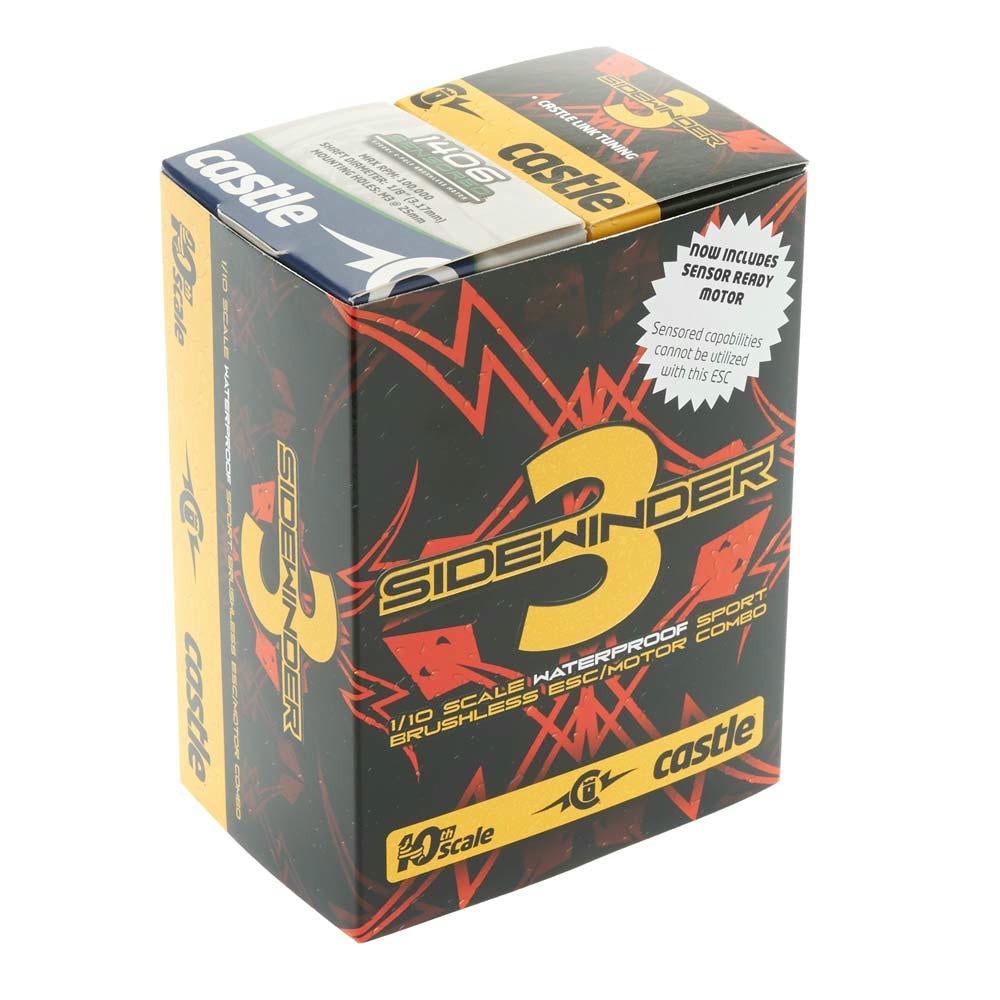 Image of Castle Creations Sidewinder v3 Waterproof ESC/5700kV Brushless Motor Combo