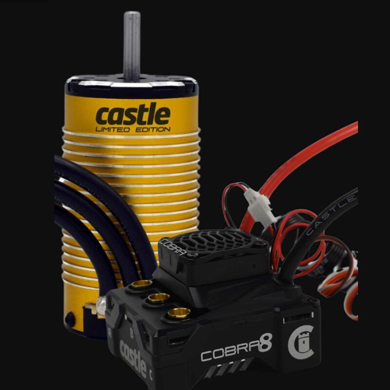 Cobra 8, 25.2V ESC with Limited Edition Gold 1515-2200kV V2 Sensored Motor