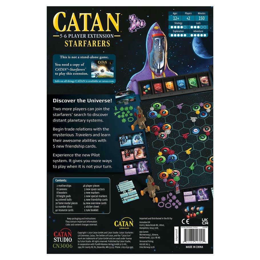 Image of Catan Board Starfarers 2nd Ed Board Game 5-6 Player Expansion CSICN3006