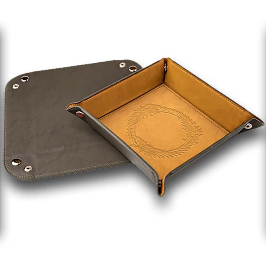BONDED LEATHER CONTROL 'UR ROLL DICE TRAY: THE ELDER SCROLLS