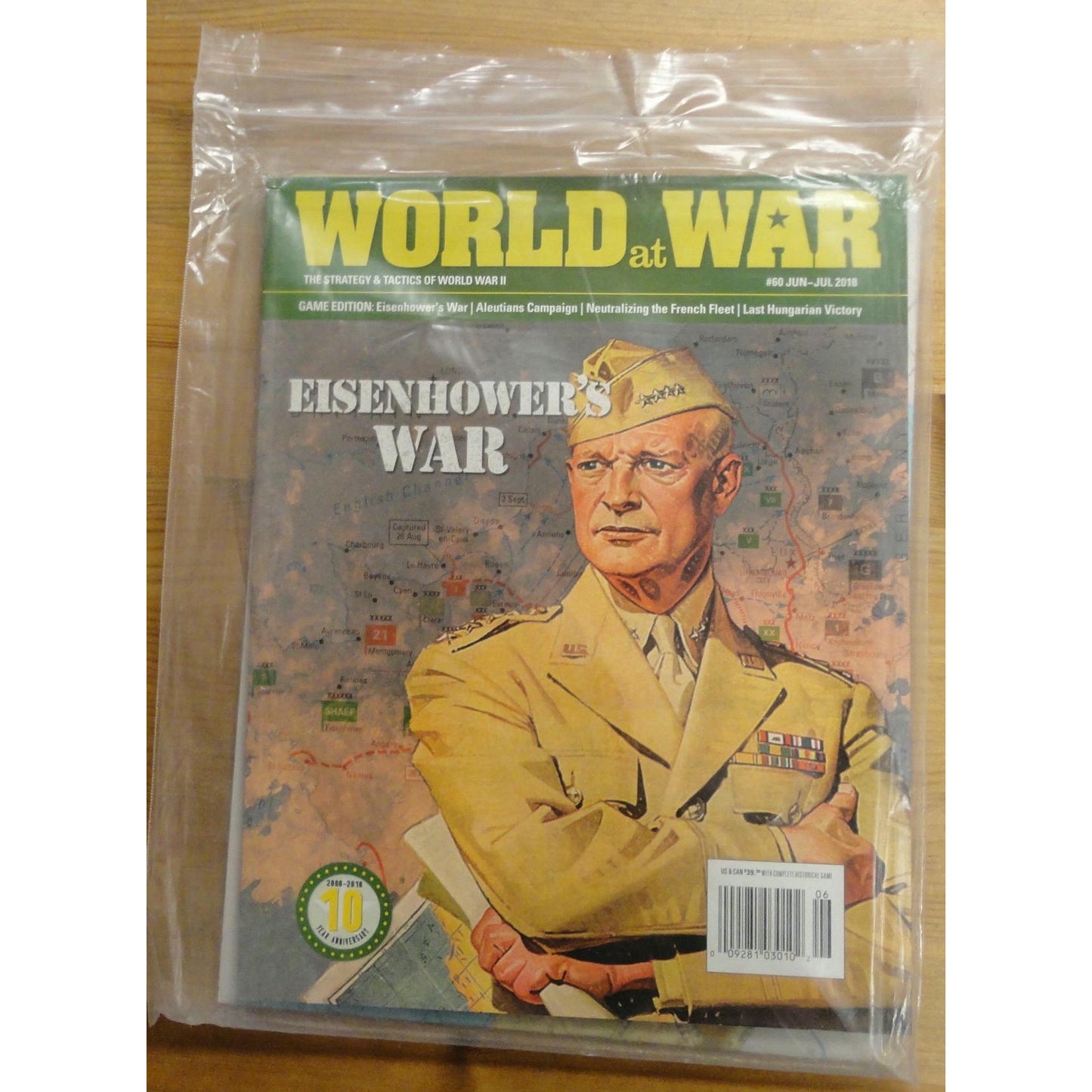 Image of Decision Games World At War Jun-Jul 2018 #60 w/Eisenhower's War Game