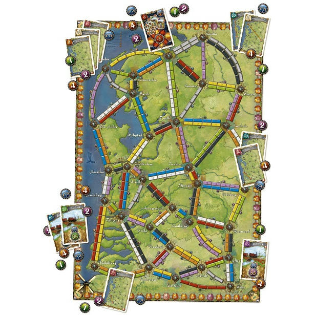 Image of Ticket to Ride: Nederlands Map Pack Expansion #4 by Days of Wonder DOWDO7220