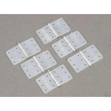 Image of Du-Bro Nylon Hinges w/Hinge Pin Locked in Place (6pcs)