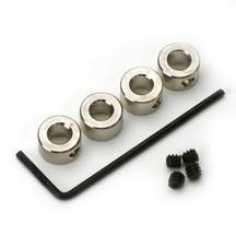 Image of Du-Bro 1/16 Plated Brass Dura-Collars w/Wrench (4 pcs)