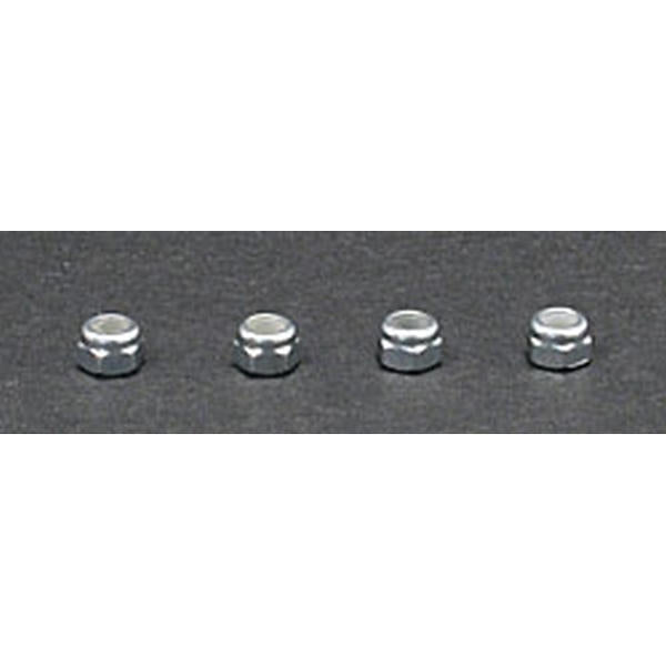 Image of Du-Bro 3mm Nylon Insert Lock Nuts (4) DUB2101