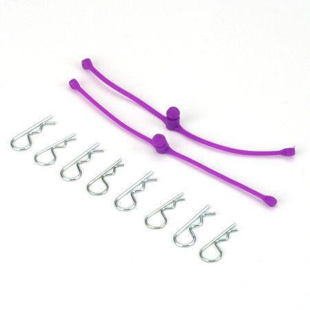 Image of Du-Bro Purple Body Clip Retainers DUB2250