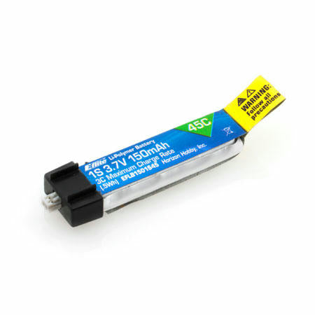 Image of E-Flite 150mAh 1S 3.7V 45C Lithium Polymer Battery LIPO EFLB1501S45