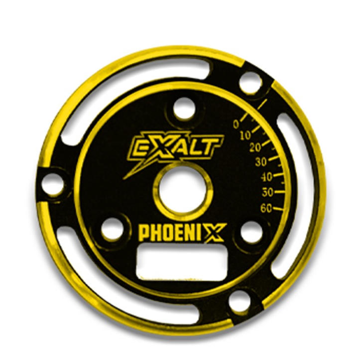 Image of Black Phoenix Endplate with Gold Chamfered Edges