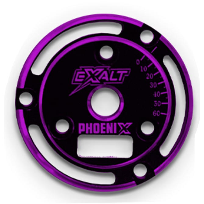 Image of Black Phoenix Endplate with Purple Chamfered Edges