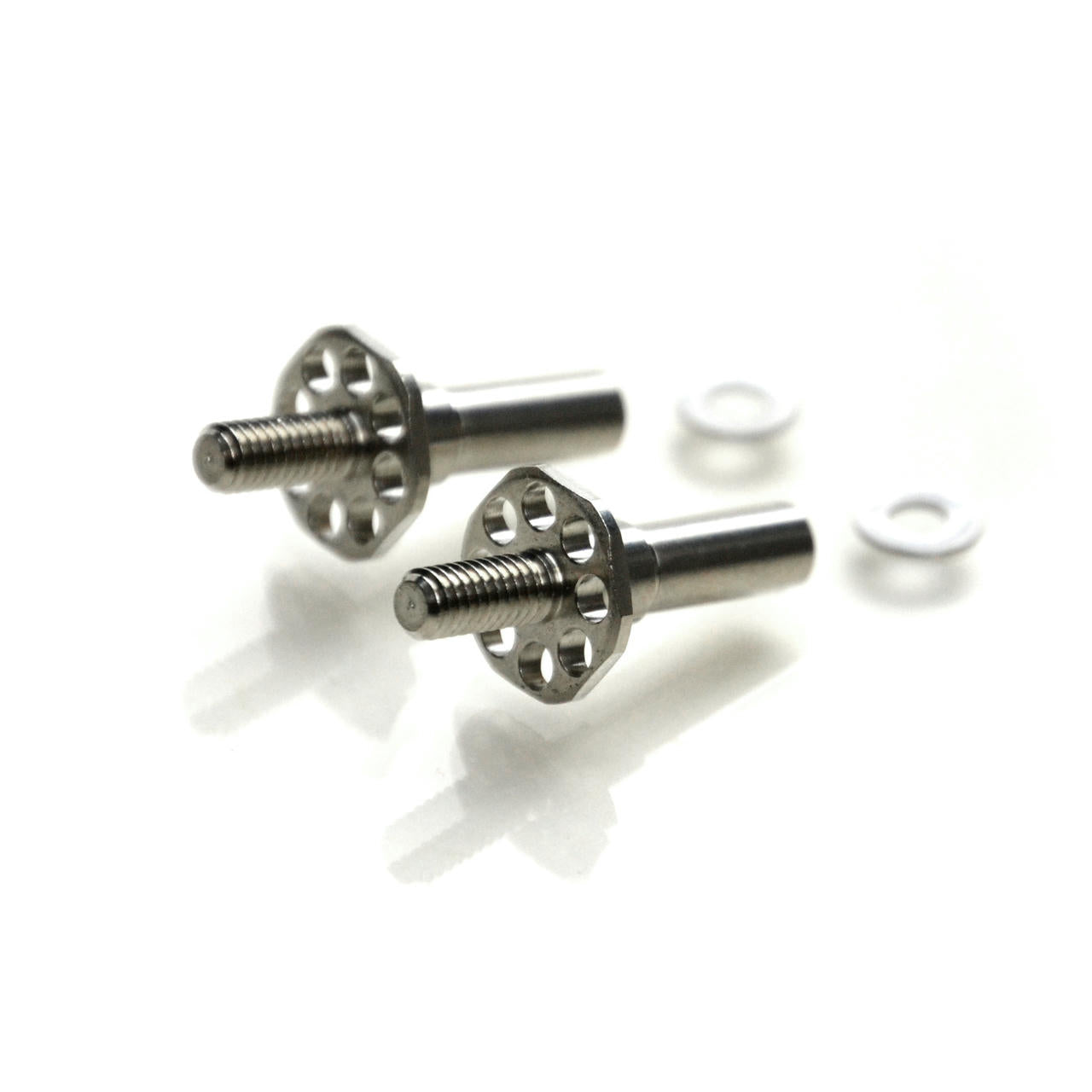 Image of Associated DR10 Drag Car Precision Machined Titanium Front Axles EXO1976