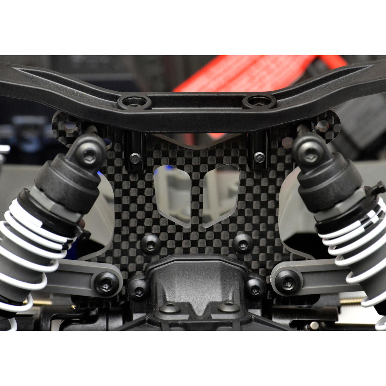Image of Carbon Fiber Shock Tower, Front, for 4WD Slash/Rally