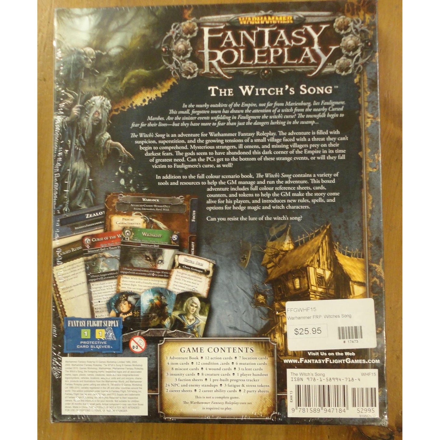 Image of Warhammer Fantasy Roleplay WHFRPG: The Witch's Song Adventure FFGWHF15