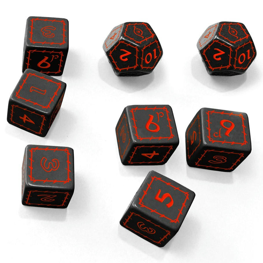 Image of The One Ring Roleplaying Game RPG: Black Dice Set FLFTOR007 Middle Earth