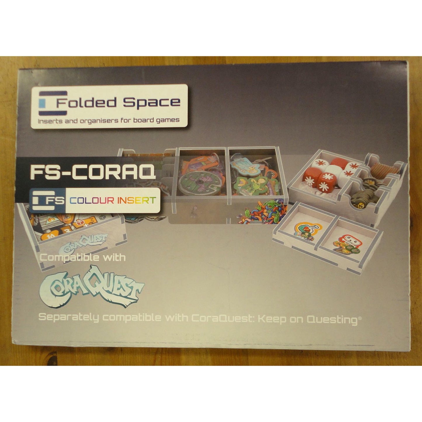 Image of Folded Space Box Insert Compatible With Coraquest: Keep on Questing FLSCORAQ