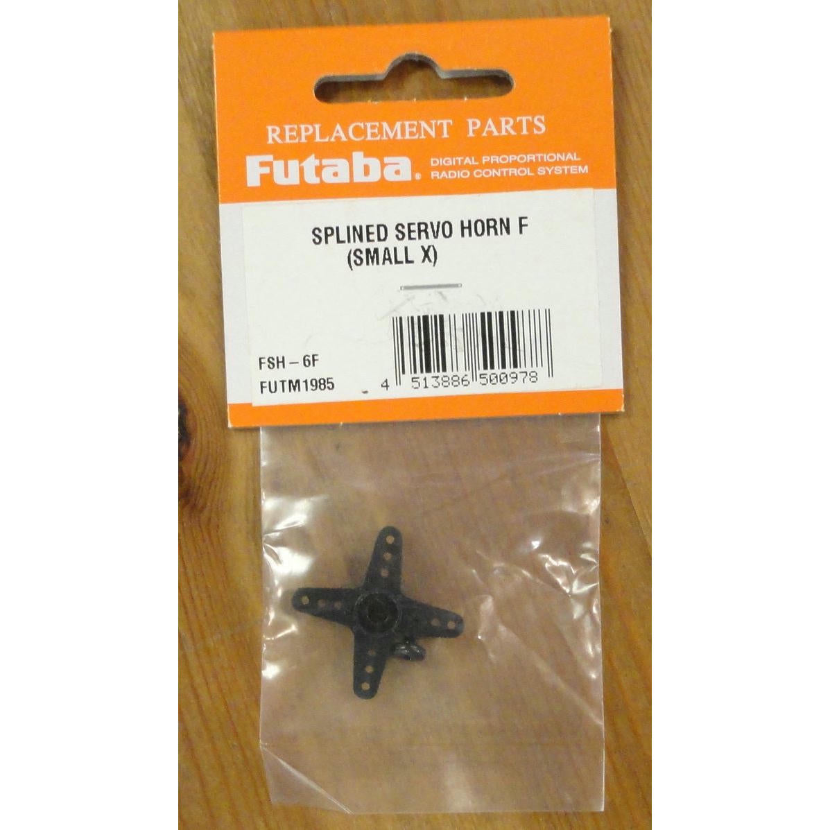 Image of Futaba 6F Splined Servo Horn F Small X Shaped FUTFSH6F FUTM1985