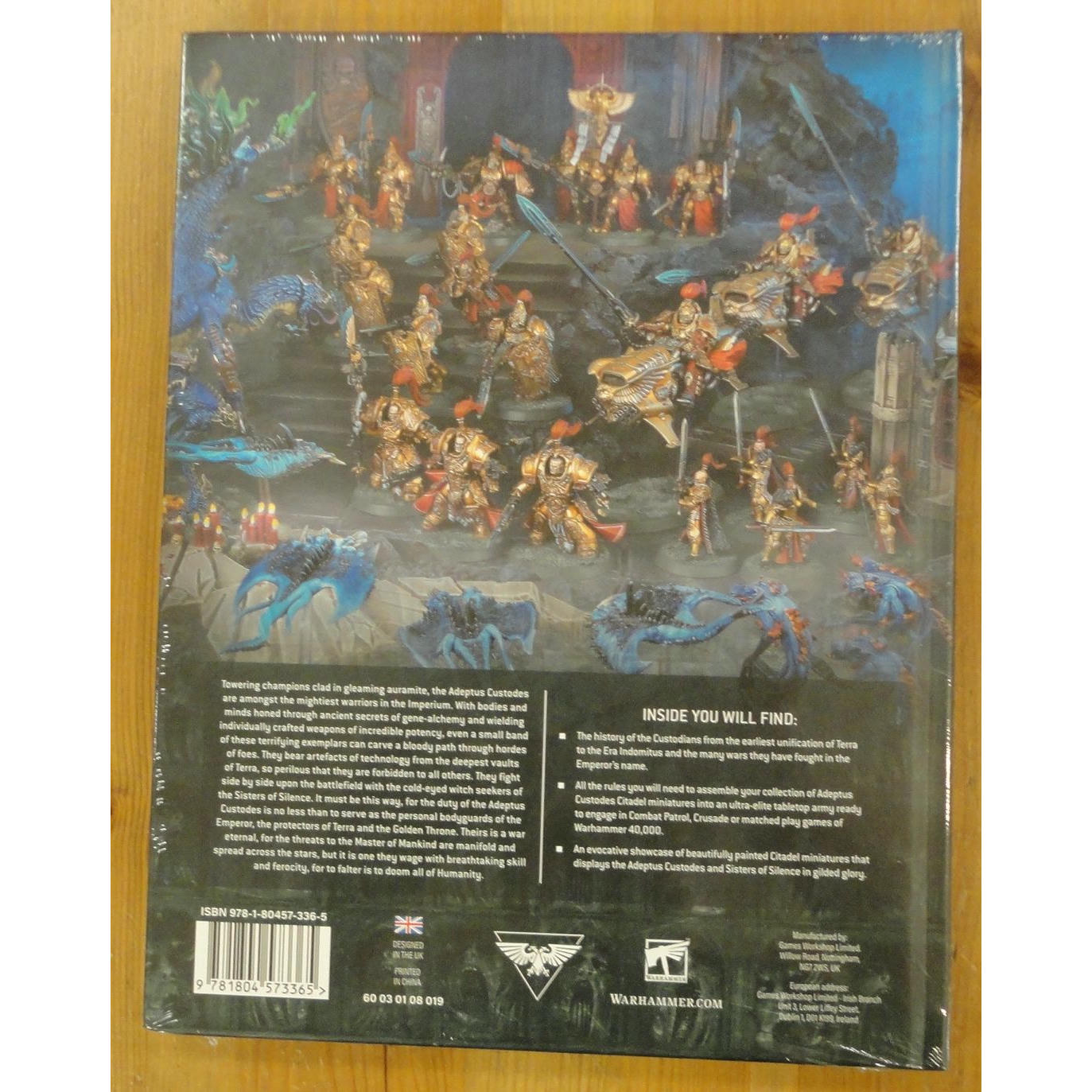 Image of Warhammer 40K: Adeptus Custodes 10th Ed Codex (English) Games Workshops GAW01-14