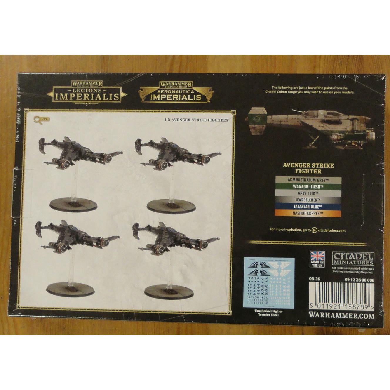 Image of Warhammer Legions Imperialis Solar Auxilia Avenger Strike Fighters GAW03-36