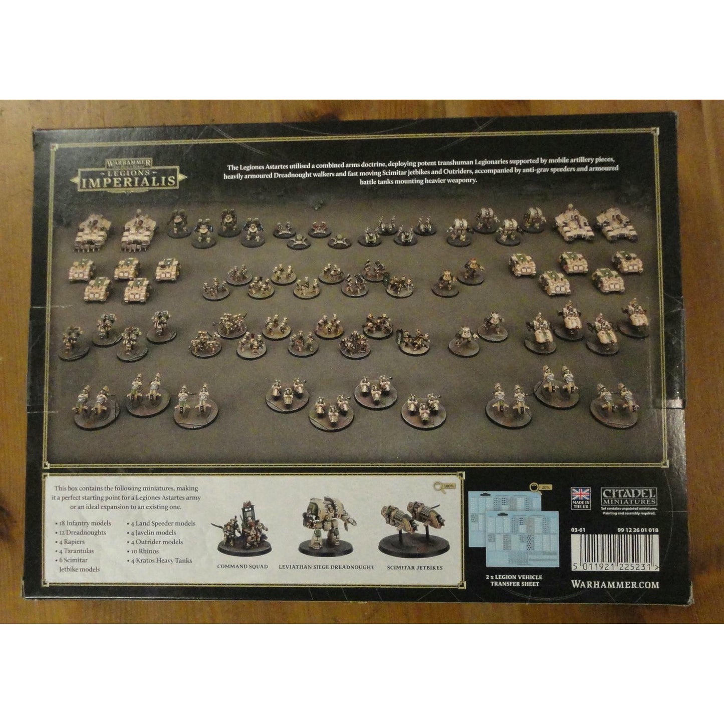 Image of Warhammer Legions Imperialis Legiones Astartes Battle Group GAW03-61