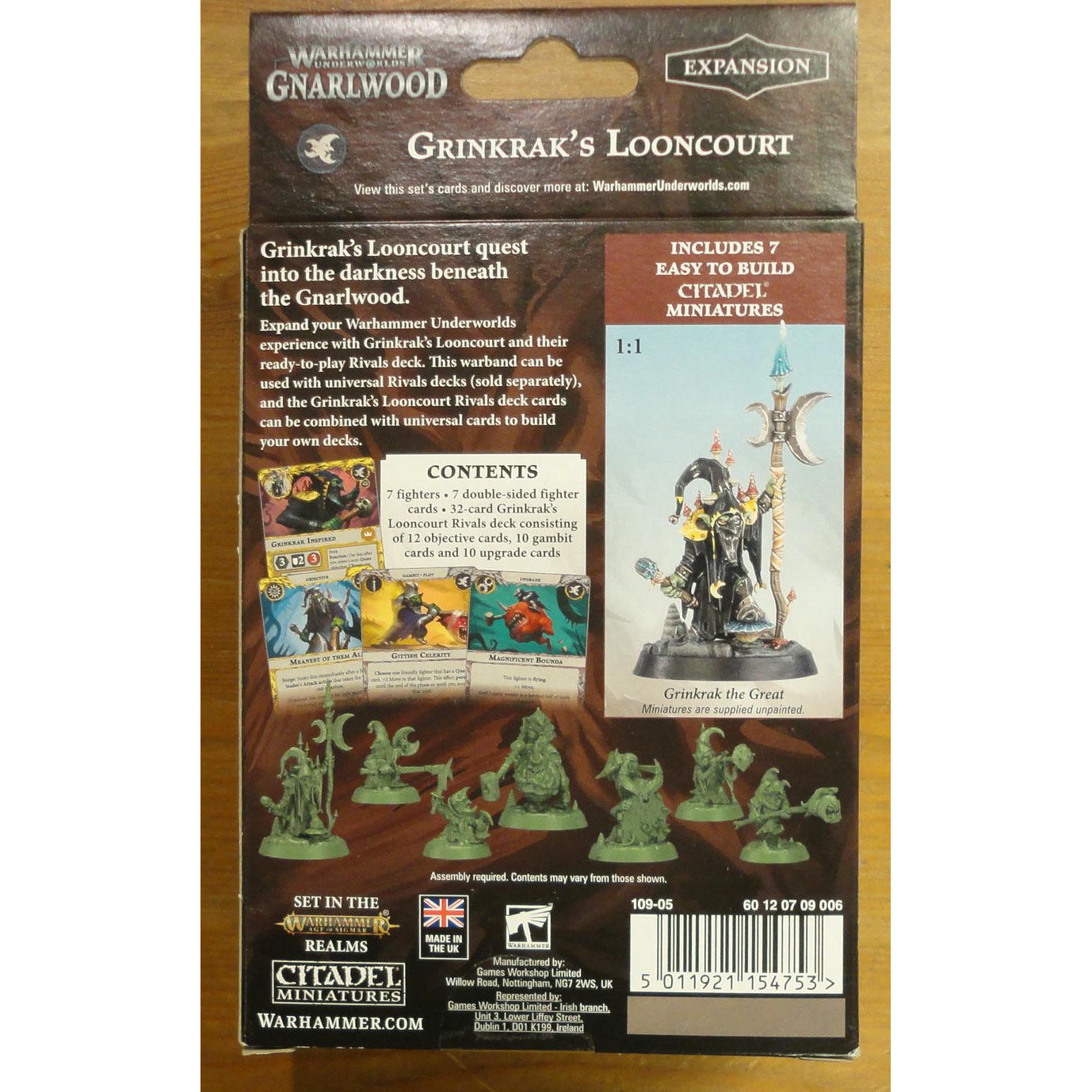 Image of Warhammer Underworlds Gnarlwood: Grinkrak's Looncourt GAW109-05