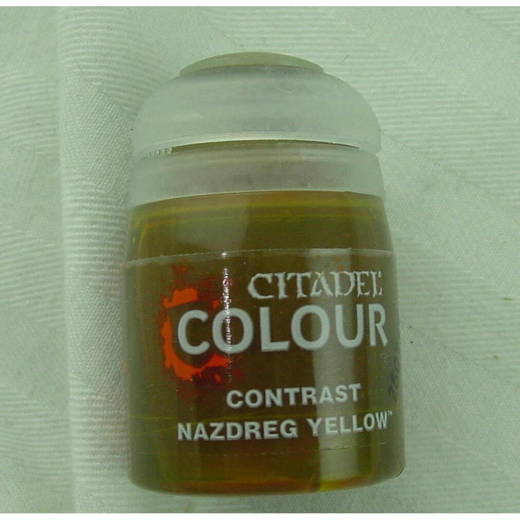Image of Citadel Colour Contrast Miniatures Paint: Nazdreg Yellow GAW29-21 Games Workshop