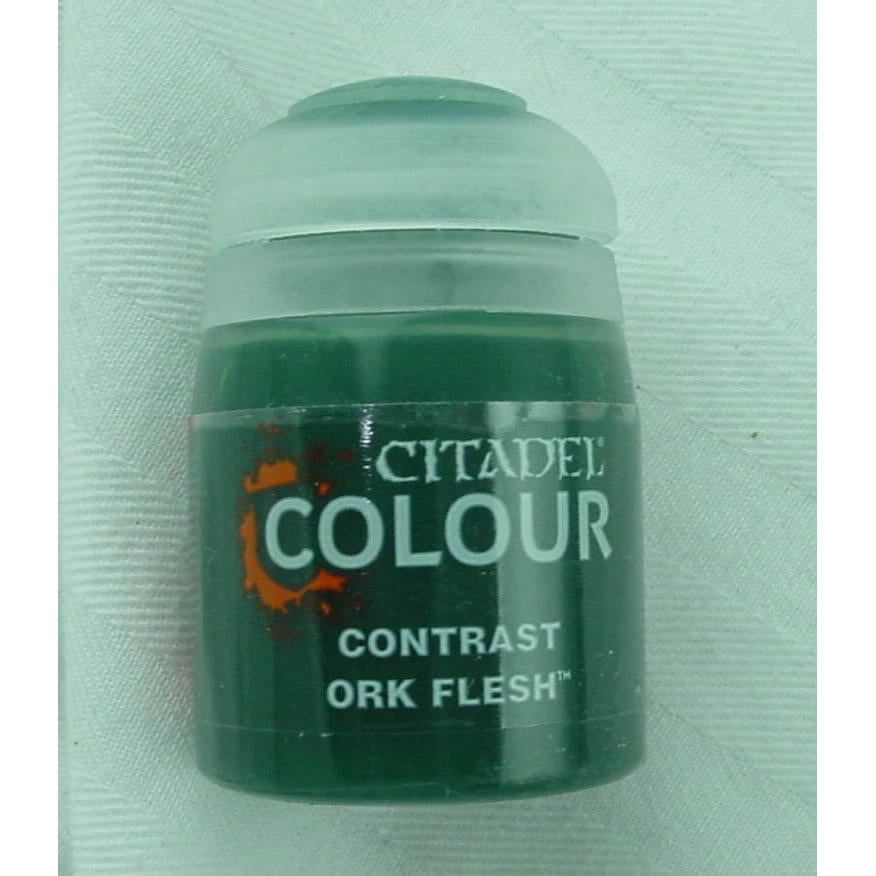Image of Citadel Colour Contrast Miniatures Paint Ork Flesh 29-22 Games Workshop