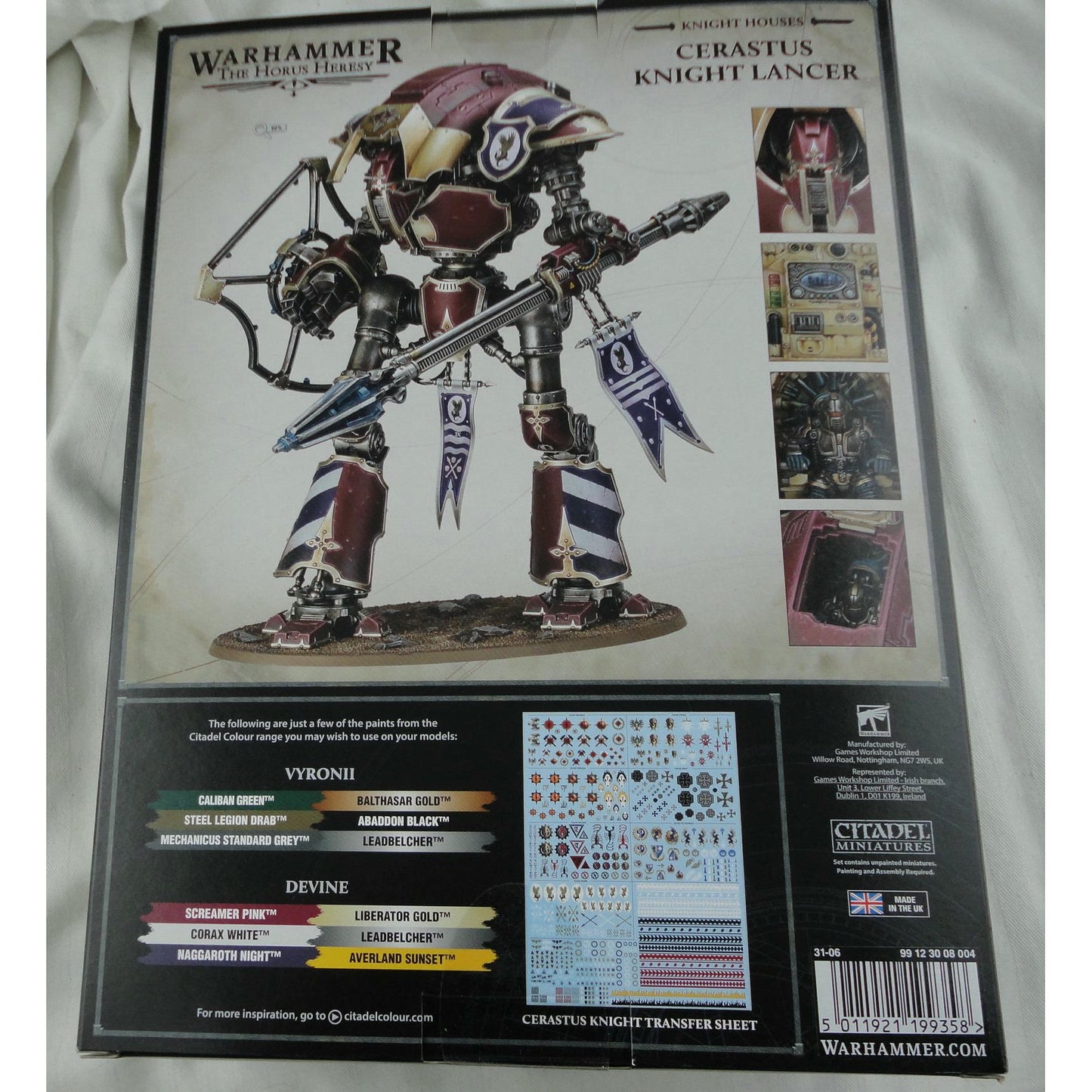 Image of Warhammer 40K 40,000 The Horus Heresy Cerastus Knight Lancer GAW31-06