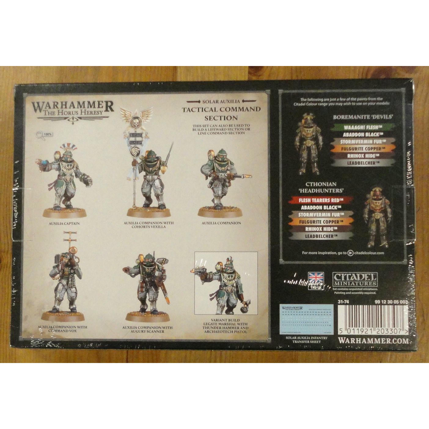 Image of Warhammer 40K The Horus Heresy Solar Auxilia Tactical Command Section GAW31-74