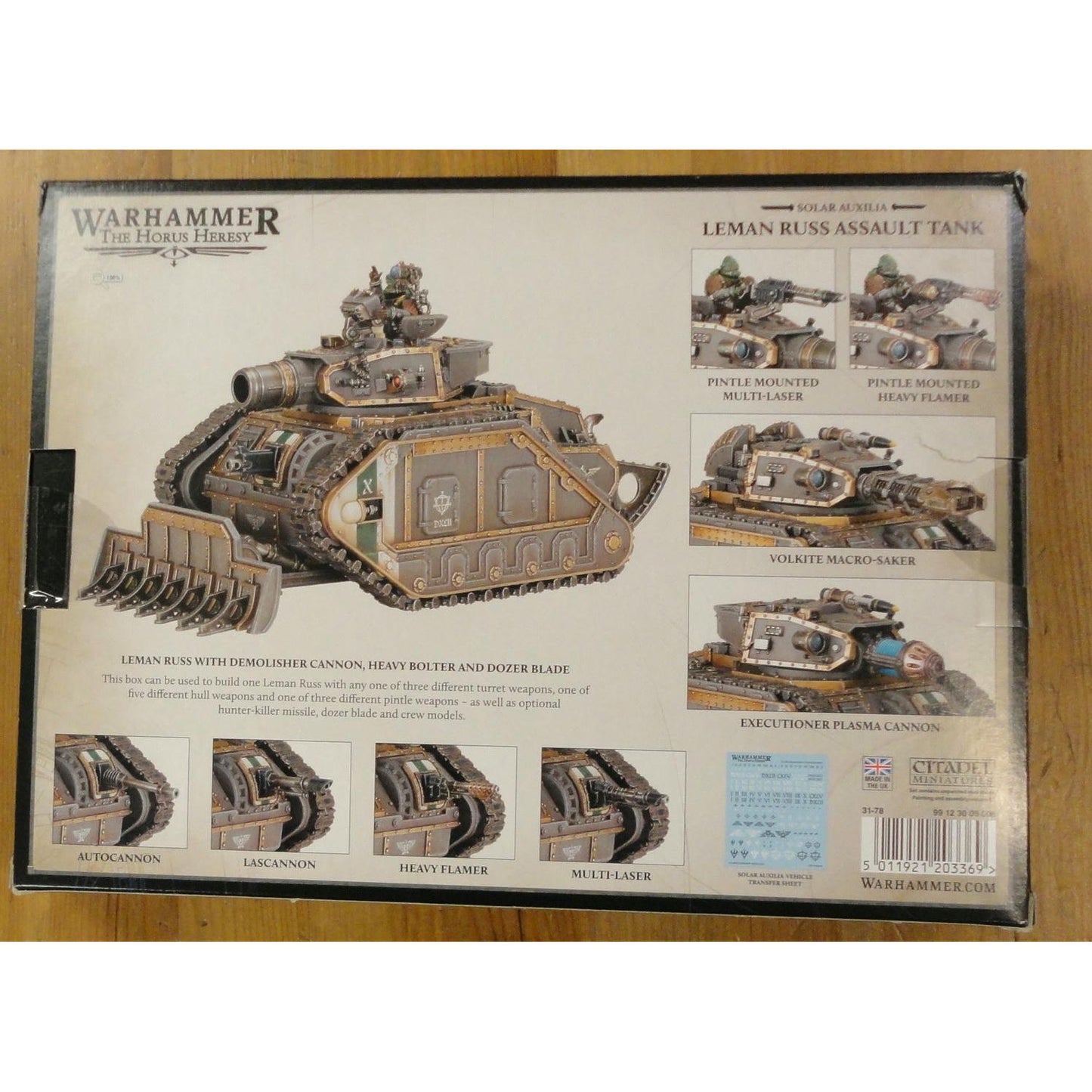 Image of Warhammer 40,000 40K The Horus Heresy Solar Auxilia Leman Russ Assault Tank