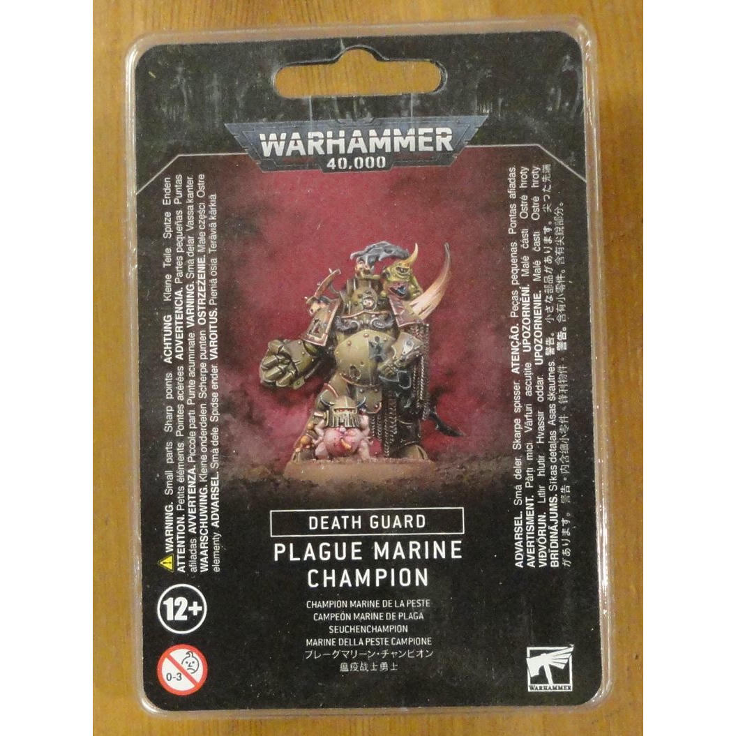 Image of Warhammer 40,000 40K Death Guard Plague Marine Champion GAW43-48