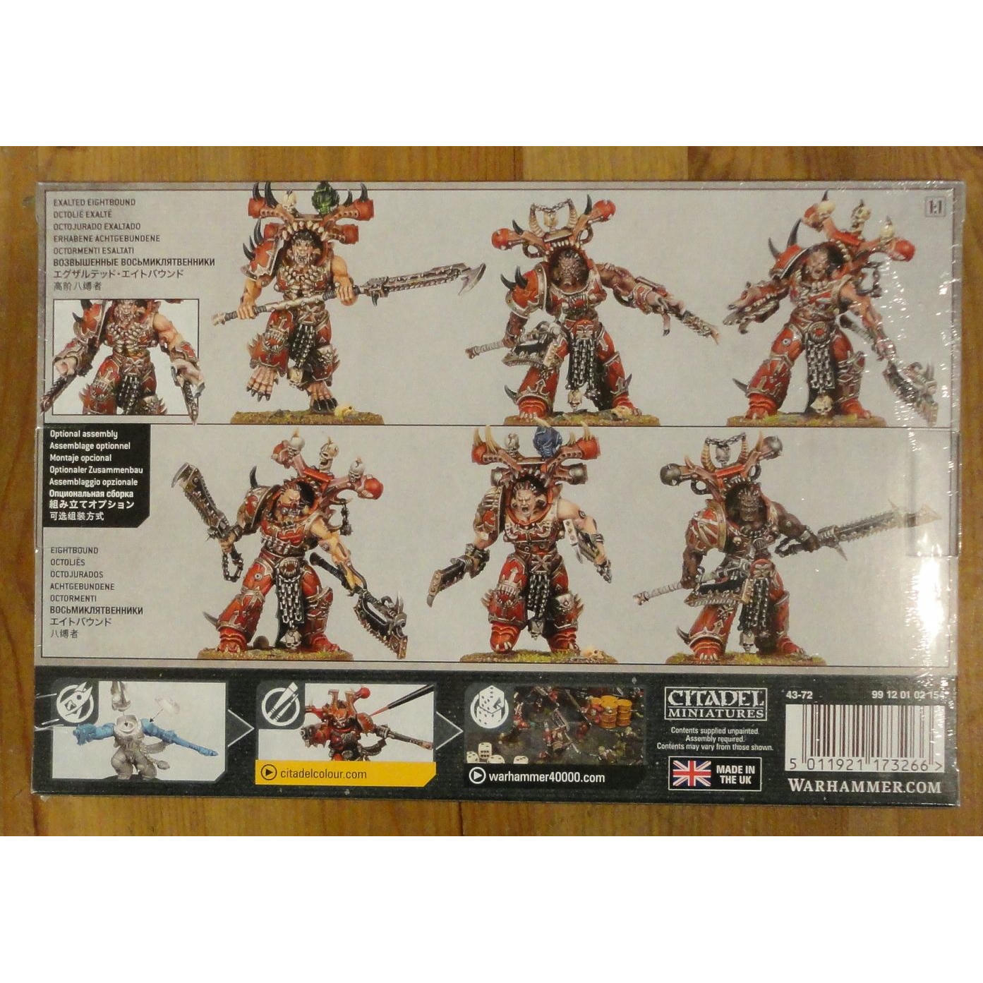 Image of Warhammer 40K 40,000 World Eaters Exalted Eightbound Miniatures GAW43-72