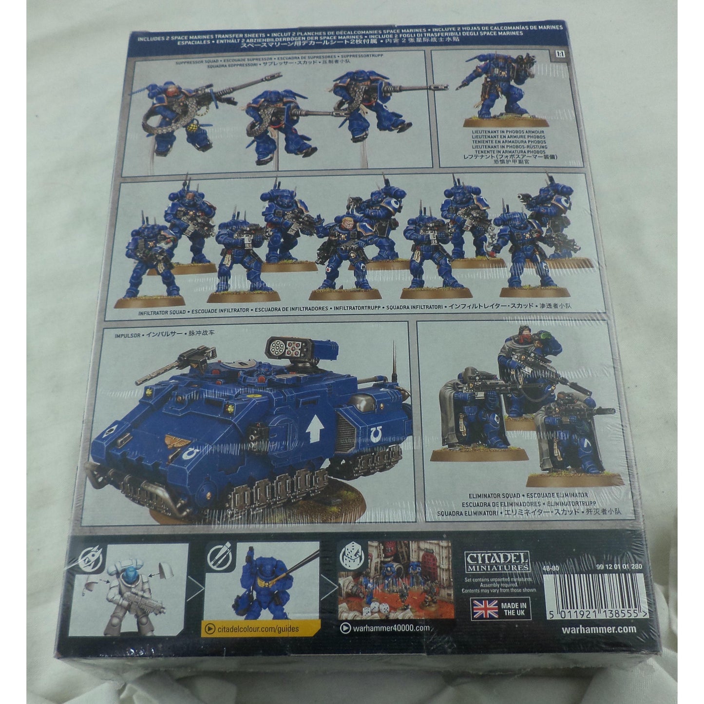 Image of Warhammer 40K 40,000 Space Marine Combat Patrol Miniatures Set GAW48-80