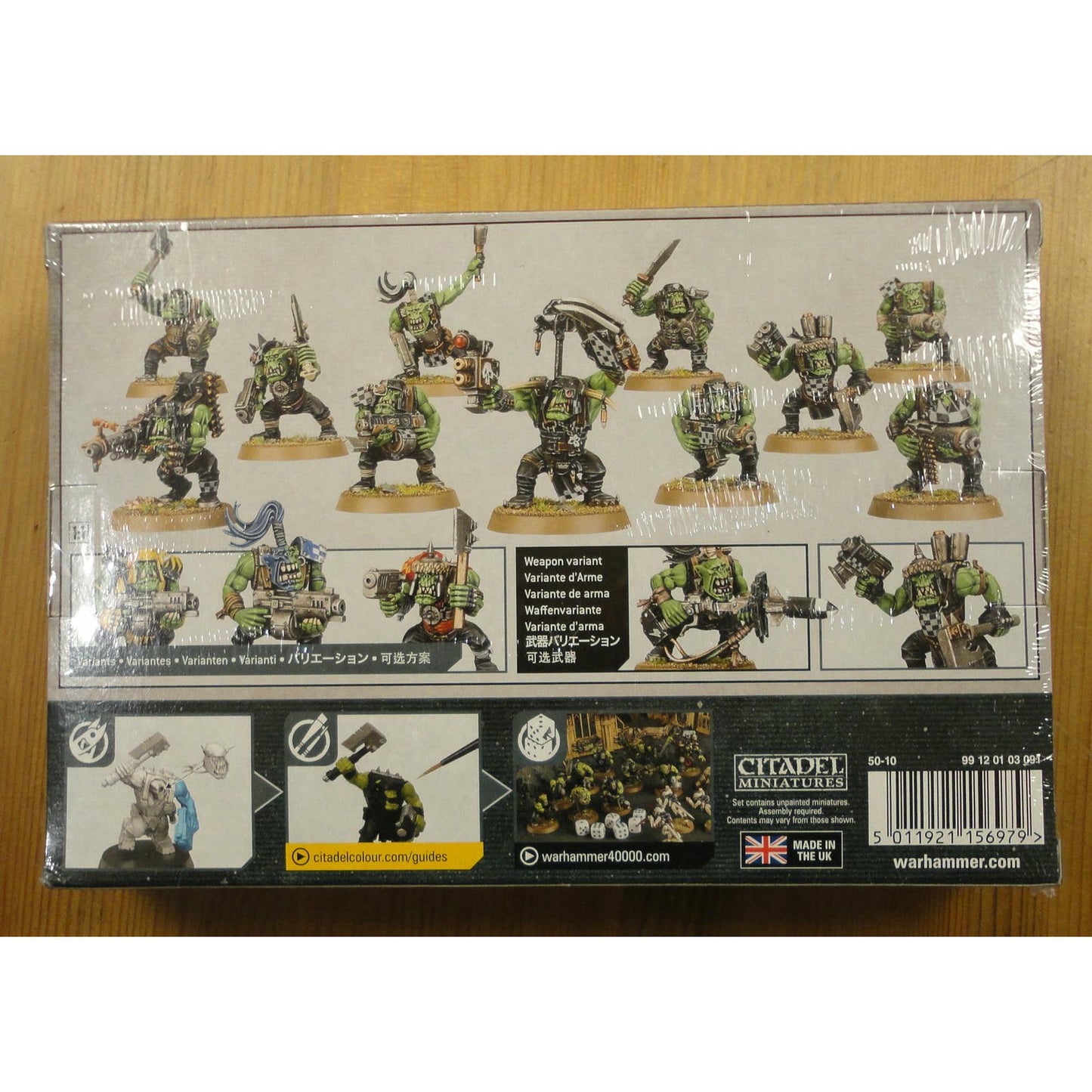 Image of Warhammer 40K 40,000 Orks Boyz Miniatures (11pcs) GAW50-10