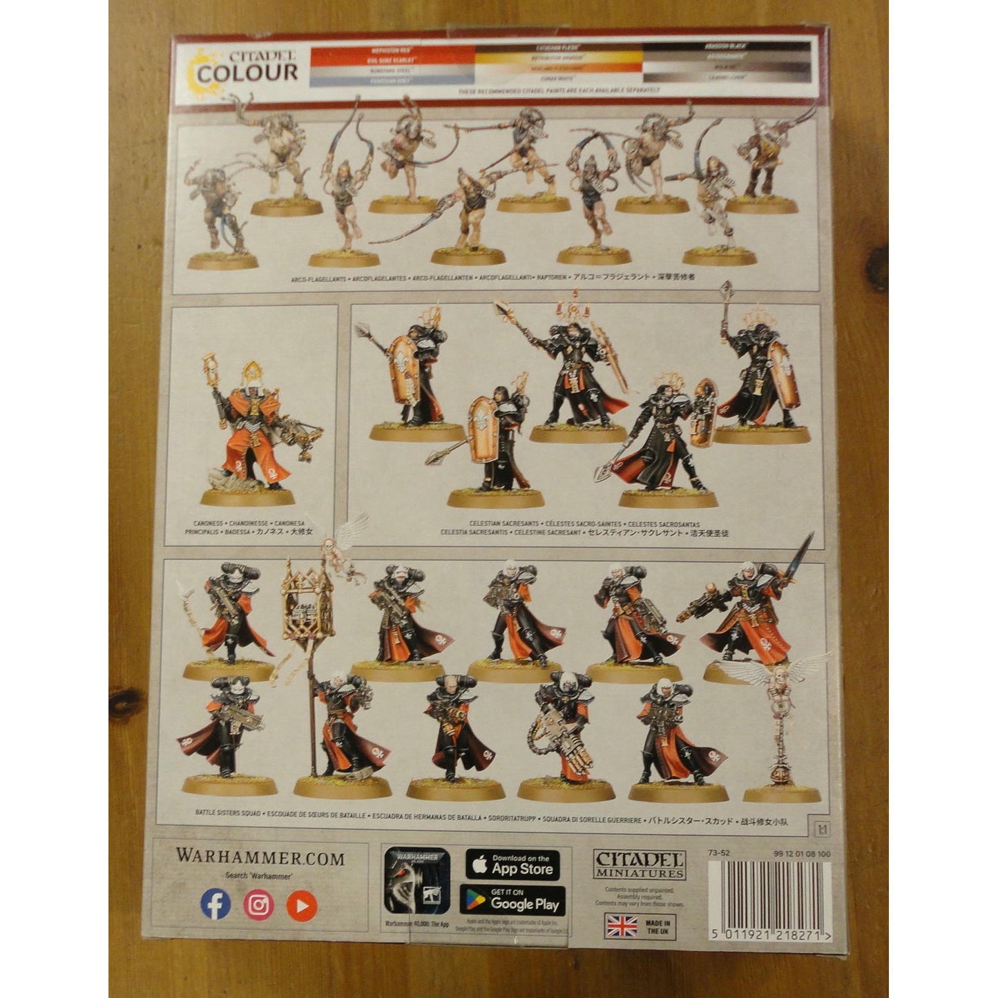 Image of Warhammer 40K 40,000 Adepta Sororitas Combat Patrol Miniatures Set GAW73-52
