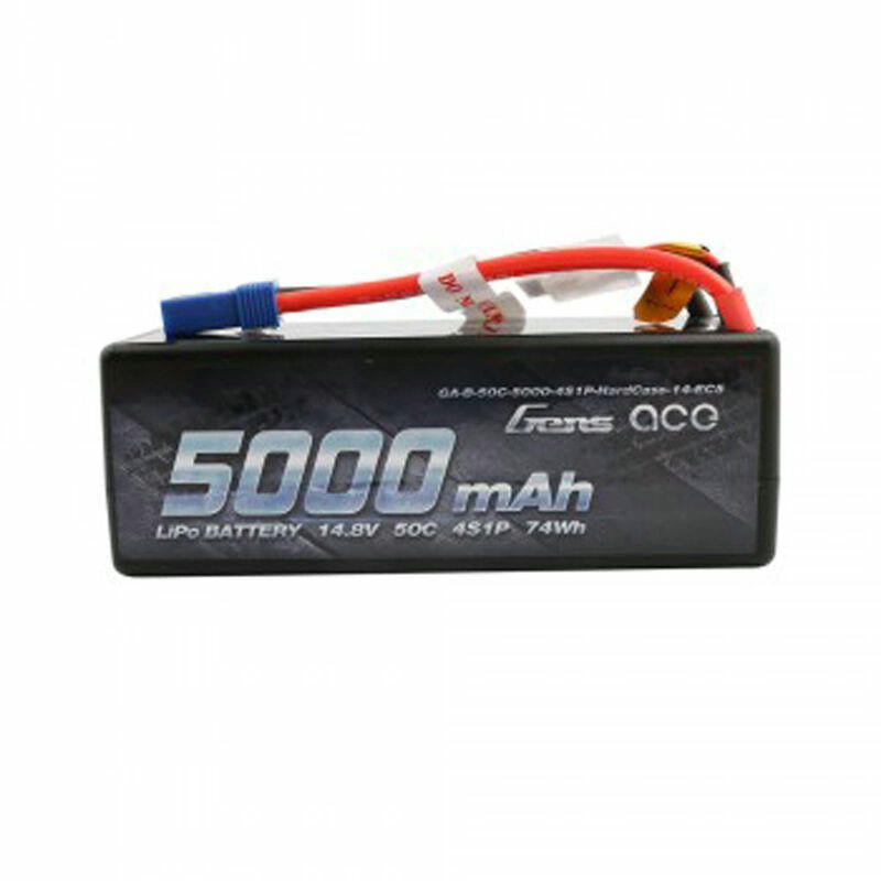 Image of Gens Ace 5000mAh 14.8V 50C Lipo Battery Pack w/EC5 Connector GEA50004S50E5
