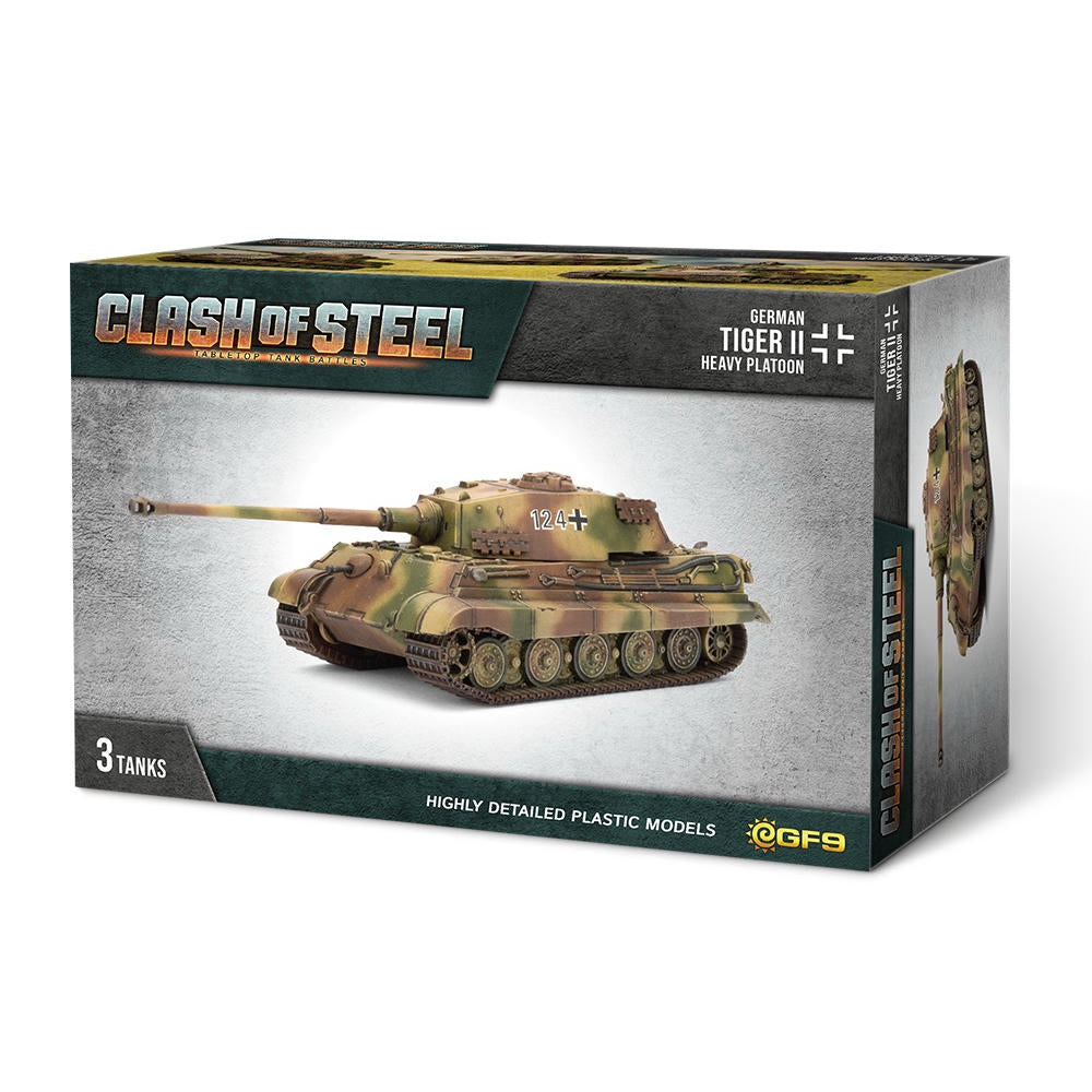 Image of Clash of Steel: German - Tiger II Heavy Tank Platoon (x3 Plastic)