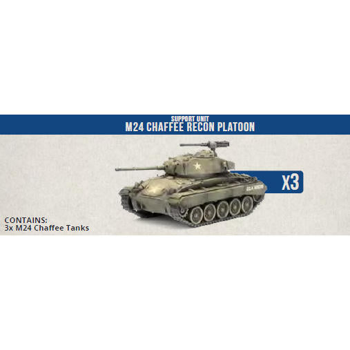 Image of Clash of Steel: American - M24 Chaffee Recon Platoon (x3 Plastic)