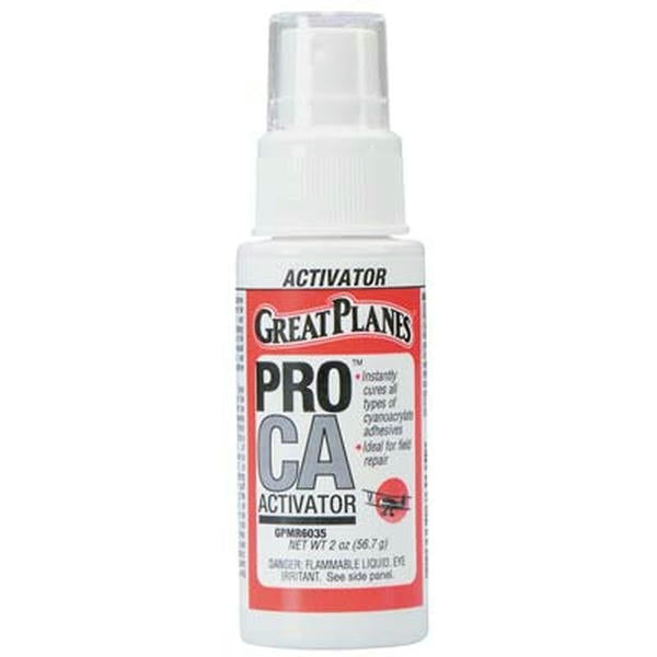 Image of Great Planes Pro CA Activator 2 oz. w/Pump Foam Safe GPMR6035