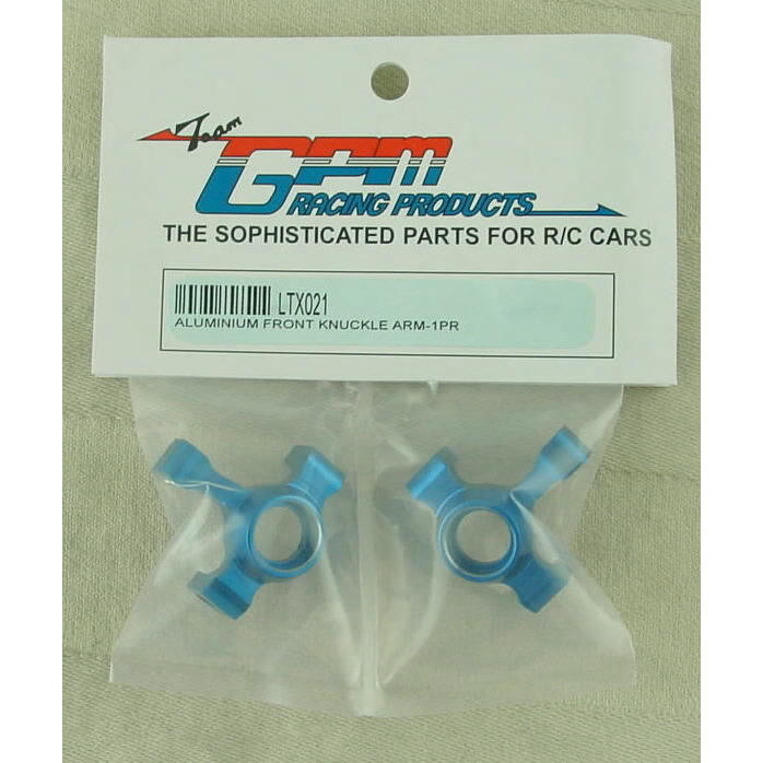 Image of Blue Alloy Front Steering Knuckles fits LaTrax 1/18th Rally Car LTX021 7532