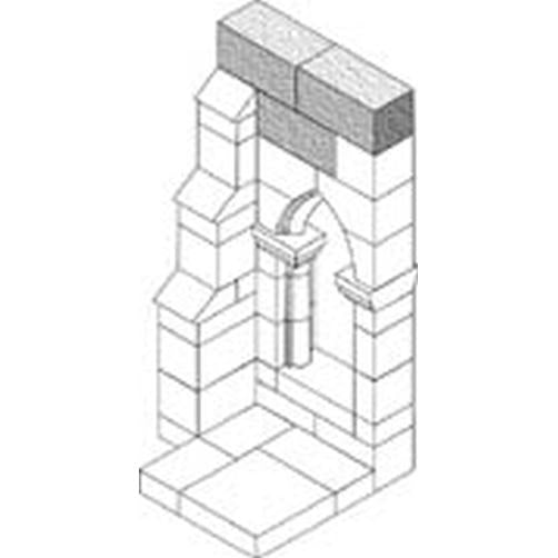 Image of Hirst Arts #40 Gothic Basic Blocks Silicone Fantasy Scenery Mold
