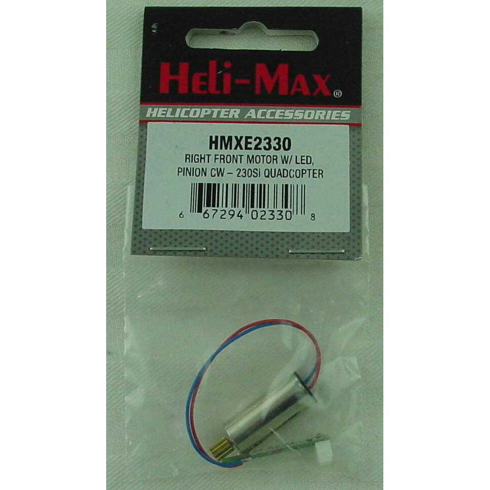 Image of Heli-Max Right Front Motor w/LED/Pinion CCW/230Si Quadcopter HMXE2330