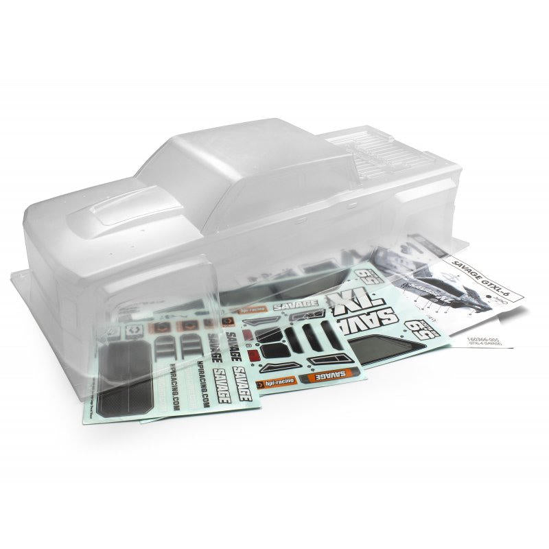 Image of GTXL-6 Kingcab Clear Truck Body (Savage XL)