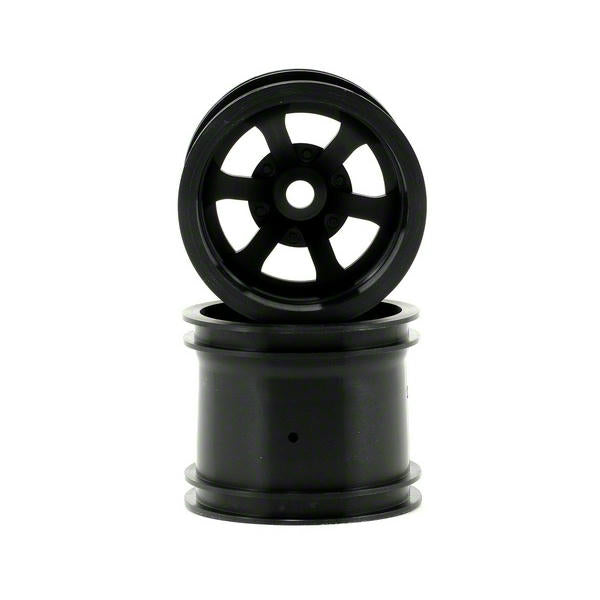 Image of HPI Racing Scorch 6-Spoke Wheels, Black (2)/Firestorm HPI3094