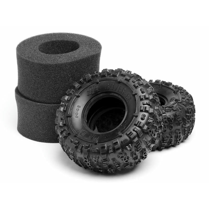 Image of Rover-EX Competition Rock Crawler Tires Pink Comp for 2.2 Wheels (2pcs) 5.25OD