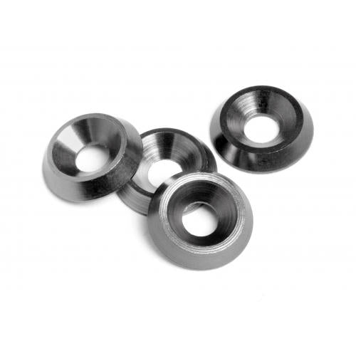 Image of Cone Washer 3X9X2mm (Gunmetal/4pcs) E10