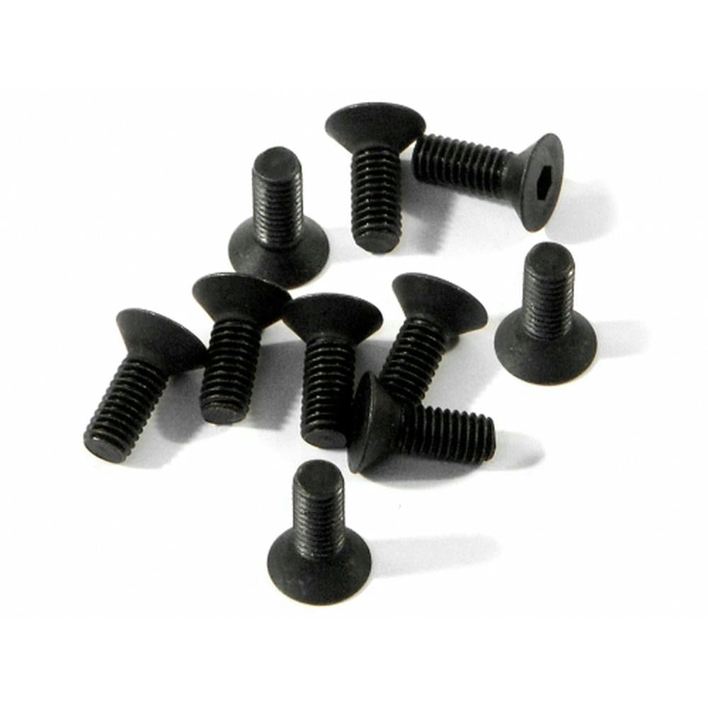 Image of HPI Racing Flat Head Screws M3x8mm (Hex Socket, 10pcs) HPIZ082